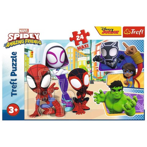 Puzzle 24 maxi Spidey i przyjaciele Spiderman