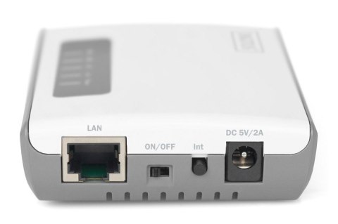 Serwer sieciowy wielofunkcyjny, bezprzewodowy 2-portowy, USB 2.0, 300Mbps Digitus