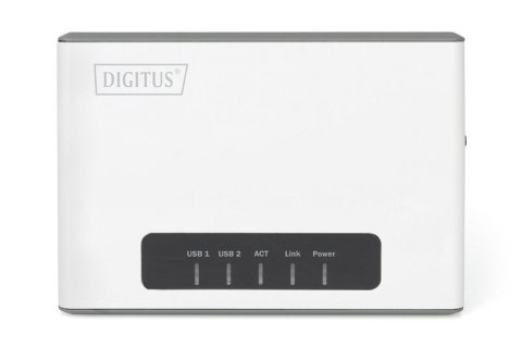 Serwer sieciowy wielofunkcyjny, bezprzewodowy 2-portowy, USB 2.0, 300Mbps Digitus