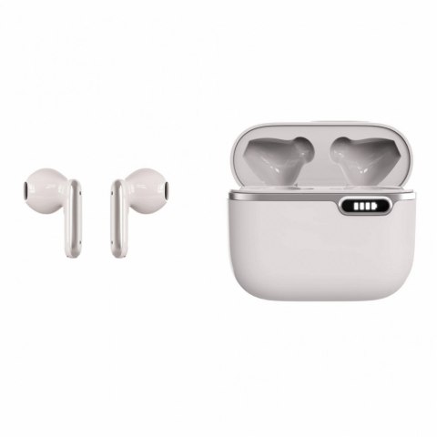 Słuchawki Bluetooth z HQ mikrofonem TWS (USB-C) Białe ART Słuchawki Bluetooth z HQ mikrofonem TWS (USB-C) Białe ART