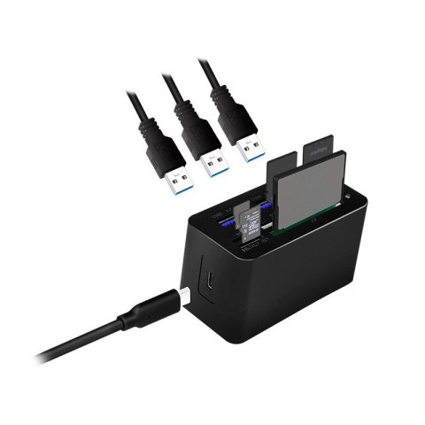 Stacja dokująca USB3.2 8-portów, mini Czarna LogiLink Stacja dokująca USB3.2 8-portów, mini Czarna LogiLink