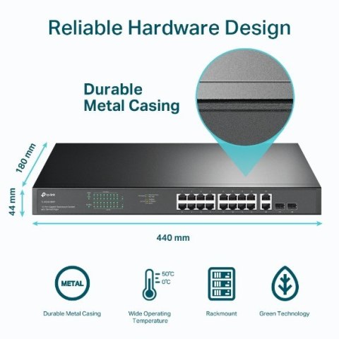 Switch SG1218MP 16xGE PoE+ 2xGE 2xSFP TP-LINK Switch SG1218MP 16xGE PoE+ 2xGE 2xSFP TP-LINK