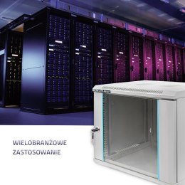 Szafa RACK 19 cali | 9U | 600 x 600 x 500 Qoltec