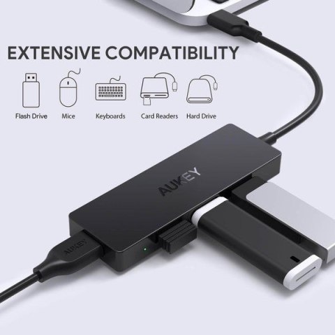 CB-C64 HUB USB-C | Ultra Slim | 4w1 | 4xUSB 3.1 AUKEY