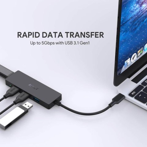 CB-C64 HUB USB-C | Ultra Slim | 4w1 | 4xUSB 3.1 AUKEY