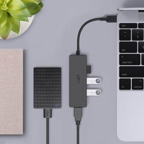 CB-C64 HUB USB-C | Ultra Slim | 4w1 | 4xUSB 3.1 AUKEY