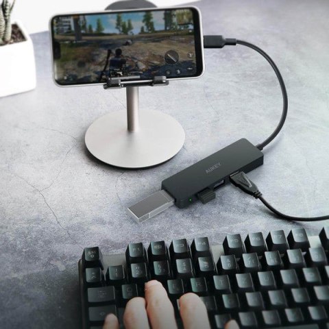 CB-C64 HUB USB-C | Ultra Slim | 4w1 | 4xUSB 3.1 AUKEY