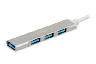 HUB 4-PORTOWY USB3.0 + USB 2.0, SLIM IBOX