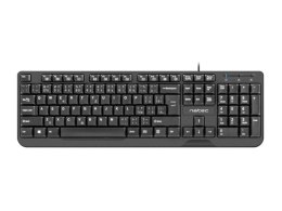 Klawiatura Trout Slim USB CZ/SK 1.8m Czarna Natec