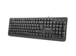 Klawiatura Trout Slim USB CZ/SK 1.8m Czarna Natec