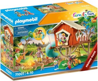 Klocki Zestaw z figurkami Family Fun 71001 Domek na drzewie ze zjeżdżalnią Playmobil