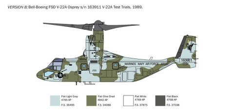 Model plastikowy V-22A Osprey 1/72 Italeri Model plastikowy V-22A Osprey 1/72 Italeri