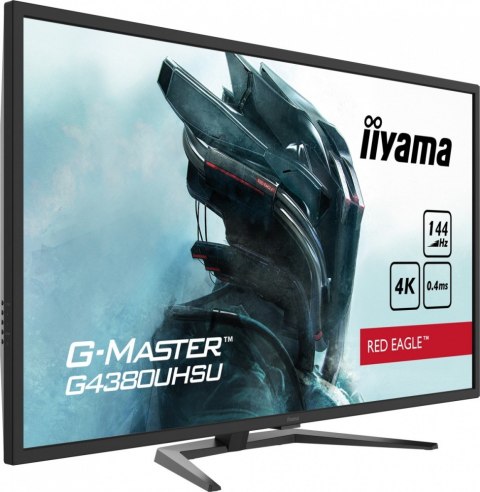 Monitor 43 cale G4380UHSU-B1 4K, VA, 2xHDMI, DP, 0,4ms, 550cd/m2, USB3.0 IIYAMA