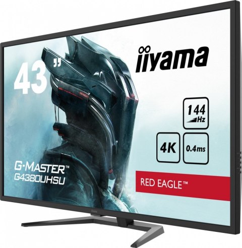 Monitor 43 cale G4380UHSU-B1 4K, VA, 2xHDMI, DP, 0,4ms, 550cd/m2, USB3.0 IIYAMA