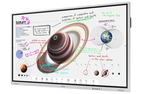 Monitor profesjonalny WM75B Flip PRO 75 cali Dotykowy 16h/7 350(cd/m2) 3840 x 2160 (UHD) Flip App WiFi/BT 3 lata On-Site (LH75WM Samsung