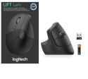 Mysz Lift Grafit dla leworęcznych 910-006474 Logitech