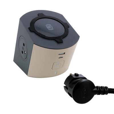 Przedłużacz 2x2P+Z Indukcja+USB A/C Legrand