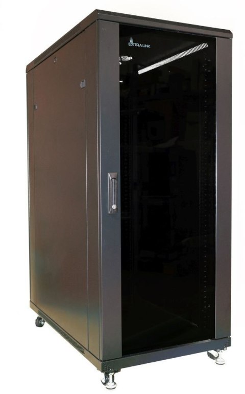 Szafa rack 27U 600x800mm czarna stojąca Extralink