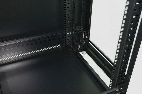 Szafa rack 27U 600x800mm czarna stojąca Extralink