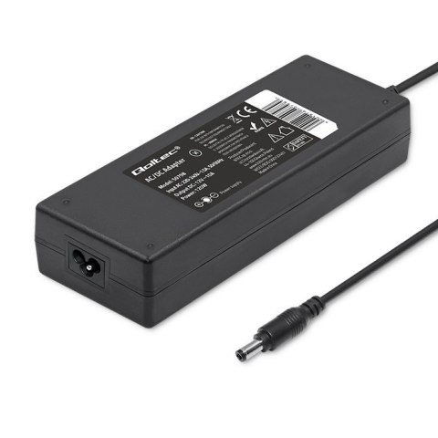 Zasilacz desktopowy 120W | 12V | 10A | 5.5*2.5 | + kabel zasilający Qoltec