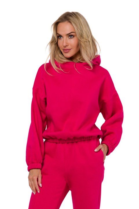 Bluza Damska Model MOE759 Malina - Moe Bluza Damska Model MOE759 Malina - Moe
