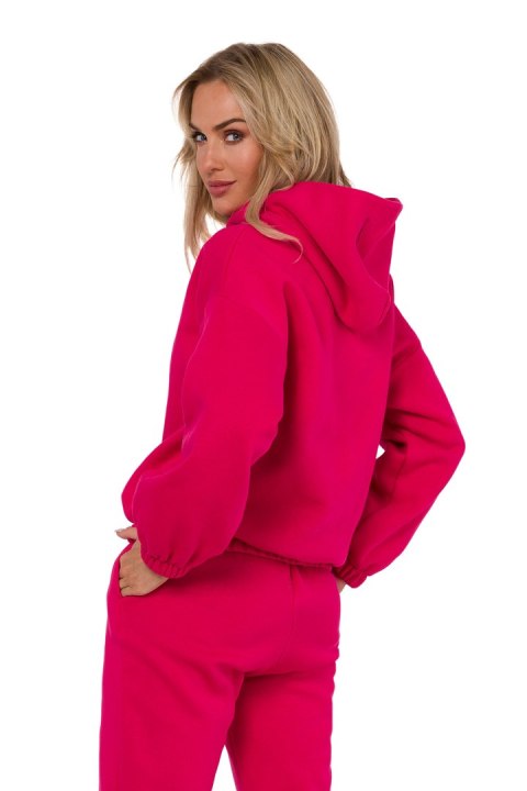 Bluza Damska Model MOE759 Malina - Moe Bluza Damska Model MOE759 Malina - Moe