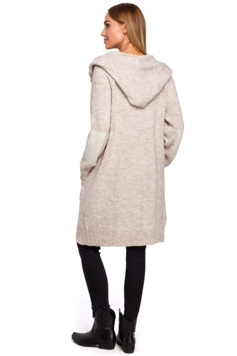 Sweter Kardigan Model MOE474 Beige - Moe Sweter Kardigan Model MOE474 Beige - Moe