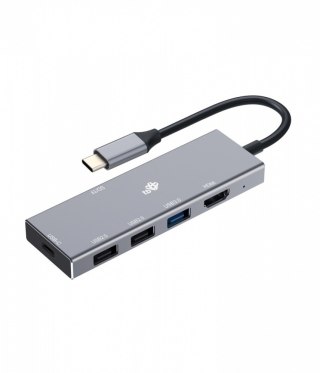 Adapter HUB USB C 7w1 - HDMI, USBx3, PD, SD/TF TB