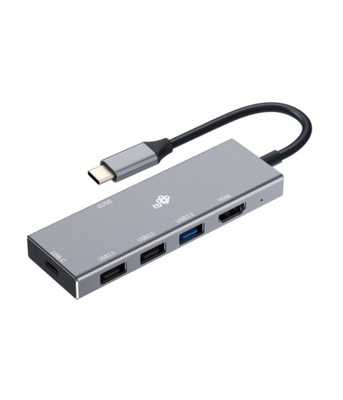 Adapter HUB USB C 7w1 - HDMI, USBx3, PD, SD/TF TB