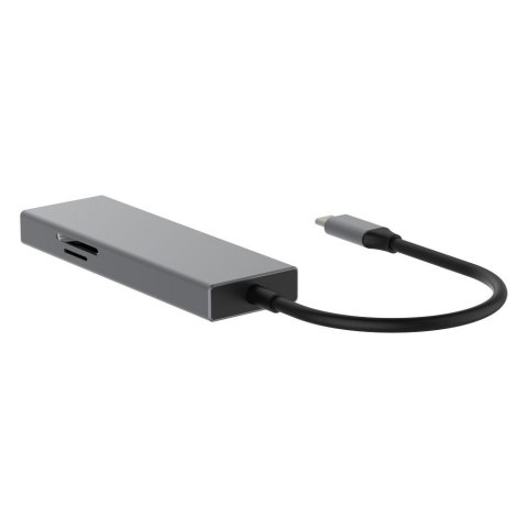 Adapter HUB USB C 7w1 - HDMI, USBx3, PD, SD/TF TB