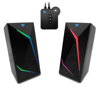 Głośniki COBRA PRO URION 2.0 MT3172 Gamingowe/Line-in/Bluetooth 5.0/RGB/Moduł sterujący/Jack 3,5/USB/RMS 8W/PMPO 320W Media-Tech