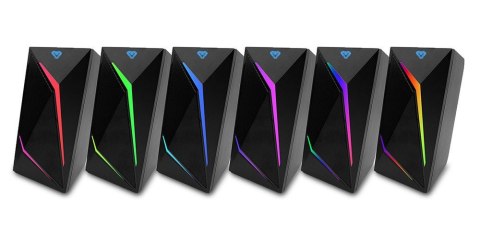 Głośniki COBRA PRO URION 2.0 MT3172 Gamingowe/Line-in/Bluetooth 5.0/RGB/Moduł sterujący/Jack 3,5/USB/RMS 8W/PMPO 320W Media-Tech