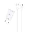 Ładowarka sieciowa USB kabel USB-C 2,1A T21 USAMS