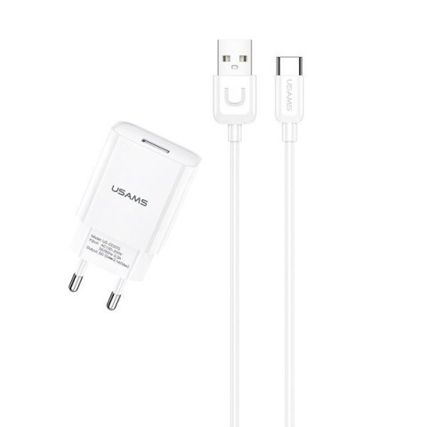 Ładowarka sieciowa USB kabel USB-C 2,1A T21 USAMS