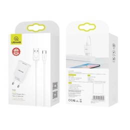 Ładowarka sieciowa USB kabel USB-C 2,1A T21 USAMS