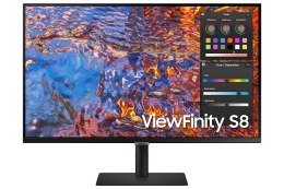 Monitor 32 cale ViewFinity S80PX IPS 3840x2160 UHD 16:9 1xHDMI 1xDP 1xUSB-C (90W) 3xUSB 3.0 LAN 5ms PinP/PbyP 60Hz HAS+PIV płask Samsung