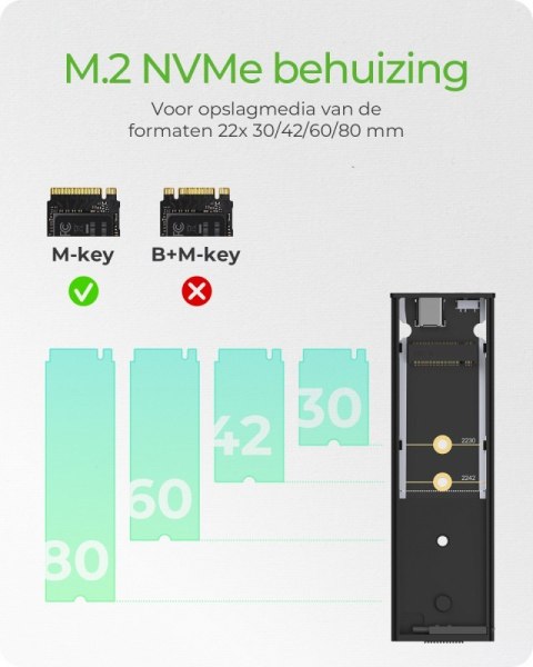 Obudowa dysku SSD IB-1807MT-C31 M.2 NVMe, USB 3.2(Gen2) Type-C, Aluminium IcyBox Obudowa dysku SSD IB-1807MT-C31 M.2 NVMe, USB 3.2(Gen2) Type-C, Aluminium IcyBox