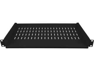 Półka stała 19 cali 1U głębokość 250mm Czarna ALANTEC