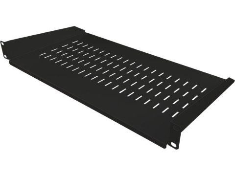 Półka stała 19 cali 1U głębokość 250mm Czarna ALANTEC