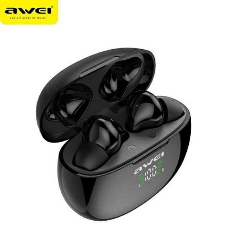 Słuchawki Bluetooth 5.0 TWS T15P Czarne AWEI