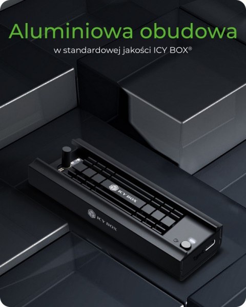 Stacja dokująca IB-180MC-C31 M.2 NVMe&SATA Docking, USB 3.2 (Gen2) Type-C, Aluminium IcyBox Stacja dokująca IB-180MC-C31 M.2 NVMe&SATA Docking, USB 3.2 (Gen2) Type-C, Aluminium IcyBox