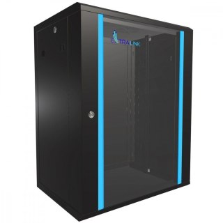 Szafa rack 15U 600x450mm czarna wisząca Extralink