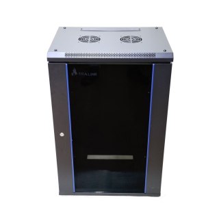 Szafa rack 15U 600x450mm czarna wisząca Extralink