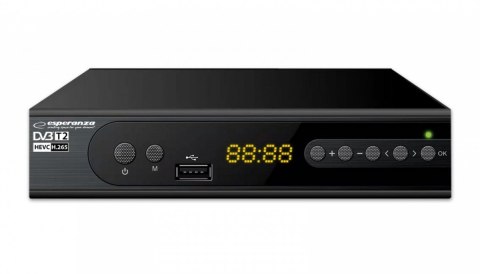 Tuner EV106P DVB-T/T2 H.265/HEVC Esperanza