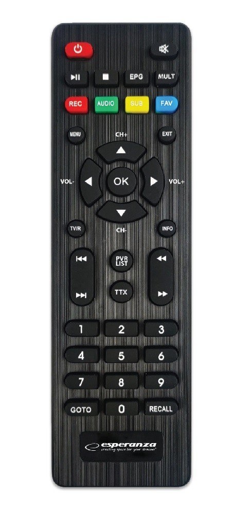 Tuner EV106R DVB-T/T2 H.265/HEVC Esperanza