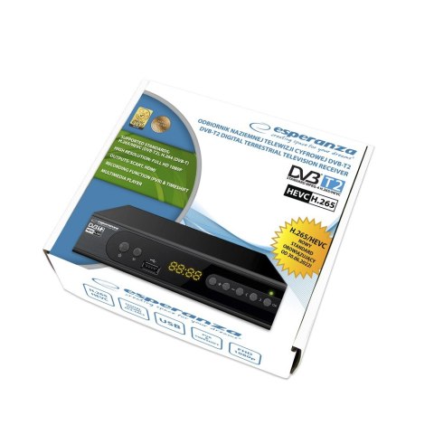 Tuner EV106R DVB-T/T2 H.265/HEVC Esperanza