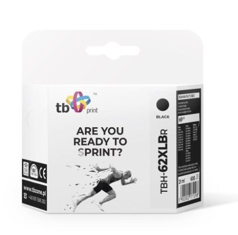 Tusz do HP OfficeJet 5740 TBH-62XLBR BK refabrykowany TB Print