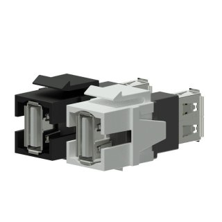 Adapter Keystone USB 2.0 A-USB 2.0 A Czarny - VCK622/B PROCAB