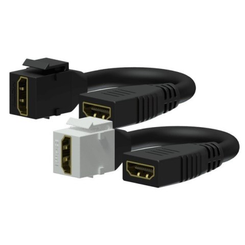Adapter Keystone Żeńskie HDMI A - Żeńskie HDMI A Moduł na kablu biały - VCK450/W PROCAB Adapter Keystone Żeńskie HDMI A - Żeńskie HDMI A Moduł na kablu biały - VCK450/W PROCAB