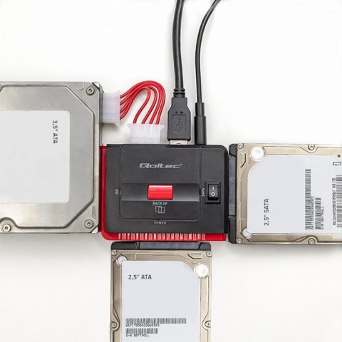 Adapter USB 3.0 do IDE | SATA III Qoltec Adapter USB 3.0 do IDE | SATA III Qoltec